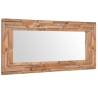 Rustic Teak Decorative Mirror 120x60 cm - Unique Home Accent