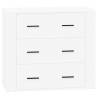 High Gloss White Sideboards - 2 pcs Engineered Wood | Hipomarket