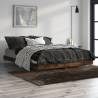 Smoked Oak Double Bed Frame 135x190 cm | Stylish & Durable