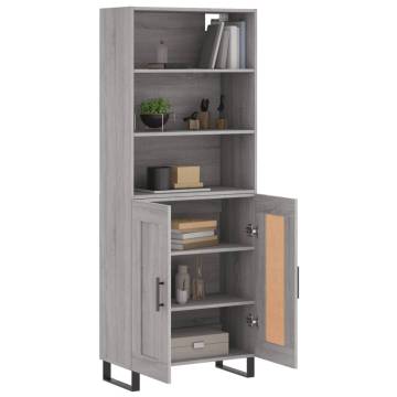 Highboard Grey Sonoma - Stylish Storage Solution | Hipo Market