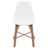 Chair Seats 6 pcs Plastic White - Durable & Stylish Design