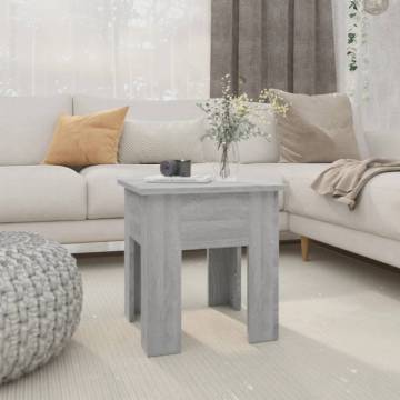 Modern Grey Sonoma Coffee Table - 40x40 cm | Hipo Market