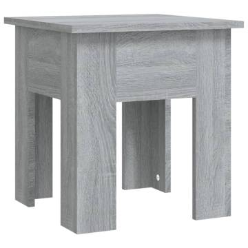 Modern Grey Sonoma Coffee Table - 40x40 cm | Hipo Market