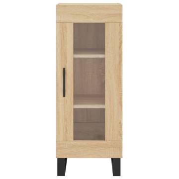 Stylish Highboard Sonoma Oak - Engineered Wood | HipoMarket UK