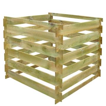 Slatted Compost Bin 0.54 m3 | Durable Wooden Composter