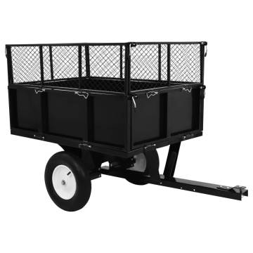 Tipping Trailer for Lawn Mower - 300 kg Load Capacity