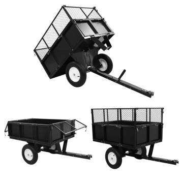 Tipping Trailer for Lawn Mower - 300 kg Load Capacity