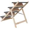 Dog Stair Grey 105x47 cm Solid Wood Fir | Hipomarket