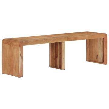 Solid Acacia Wood Bench 160x38x45 cm | Hipomarket