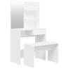 Elegant White Dressing Table Set - 74.5x40x141 cm