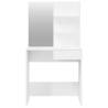 Elegant White Dressing Table Set - 74.5x40x141 cm