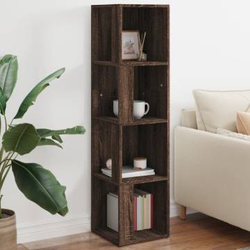 Brown Oak Corner Cabinet - Stylish Storage Solutions