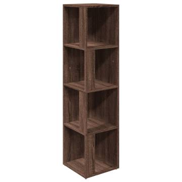 Brown Oak Corner Cabinet - Stylish Storage Solutions