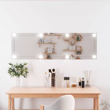 Wall Mirror with LED Lights 30x100 cm - Modern Glass Design