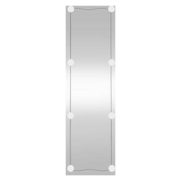 Wall Mirror with LED Lights 30x100 cm - Modern Glass Design