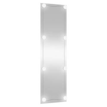 Wall Mirror with LED Lights 30x100 cm - Modern Glass Design