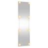 Wall Mirror with LED Lights 30x100 cm - Modern Glass Design