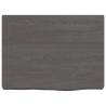 Dark Brown Solid Wood Bathroom Countertop - 40x30 cm