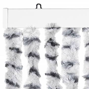 Insect Curtain Light & Dark Grey 56x185 cm - Chenille