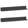 Stylish Grey Wall Shelves - 80x11x9 cm | Hipomarket