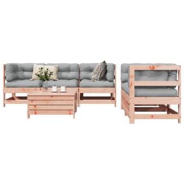 6 Piece Douglas Fir Garden Sofa Set | Stylish Outdoor Furniture