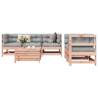 6 Piece Garden Sofa Set Solid Wood Douglas Fir Colour natural douglas Number of 1 