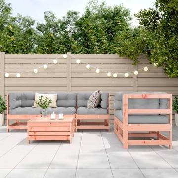 6 Piece Douglas Fir Garden Sofa Set | Stylish Outdoor Furniture