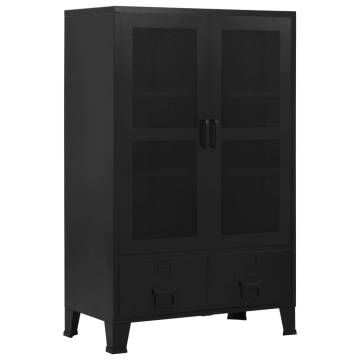 Office Cabinet with Mesh Doors | Industrial Steel Design