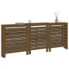 Radiator Cover Honey Brown - Solid Pine Wood 210x21x85 cm