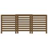 Radiator Cover Honey Brown - Solid Pine Wood 210x21x85 cm