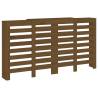 Radiator Cover Honey Brown - Solid Pine Wood 210x21x85 cm