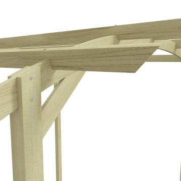 Decorative Pinewood Garden Pergola - 180x197x210 cm