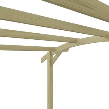 Decorative Pinewood Garden Pergola - 180x197x210 cm