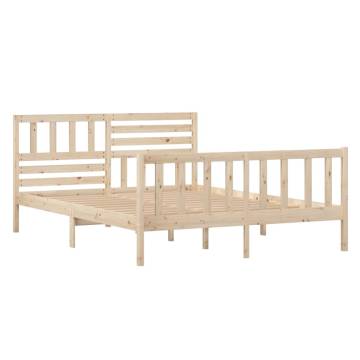 Solid Wood Bed Frame 120x190 cm - Small Double Style