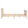 Solid Wood Bed Frame 120x190 cm - Small Double Style