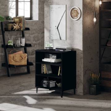 Black Engineered Wood Sideboard - 57x35x70 cm | Hipo Market