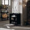 Sideboard Black 57x35x70 cm Engineered Wood Colour black Quantity in Package 1 