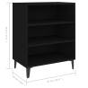 Black Engineered Wood Sideboard - 57x35x70 cm | Hipo Market