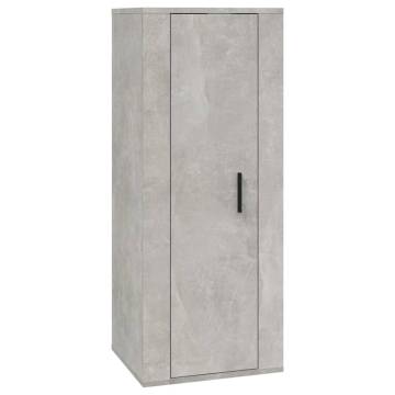 4 Piece Concrete Grey TV Cabinet Set - Stylish Storage Solution