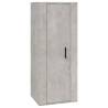 4 Piece Concrete Grey TV Cabinet Set - Stylish Storage Solution