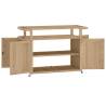 Stylish Teak Bar Cart - 120x50x90 cm | Hipo Market