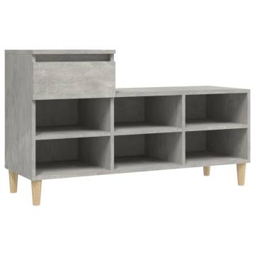 Shoe Cabinet Concrete Grey - Stylish Storage Solution