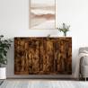 Elegant Wall Mounted Cabinets - 2 pcs Smoked Oak | HipoMarket