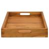 60x35 cm Teak Wood Serving Tray - Durable & Stylish