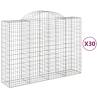 Arched Gabion Baskets – 30 pcs Galvanised Iron | Hipo Market