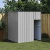 Dog House with Roof Light Grey 165x153x181 cm Galvanised Steel Colour light grey 