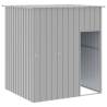 Durable Light Grey Dog House with Roof - 165x153x181 cm