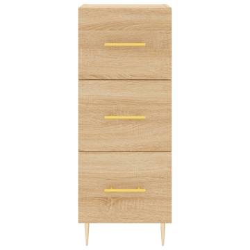 Stylish Highboard Sonoma Oak - 34.5x34x180 cm