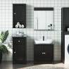 4 Piece Bathroom Furniture Set BERG Black Solid Wood Pine Colour black Size 40 x 34 x 80 cm Number of 4 