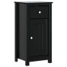 4 Piece Bathroom Furniture Set BERG - Black Solid Pine Wood